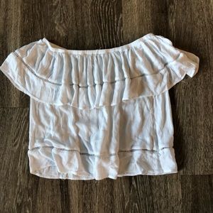White off the shoulder top